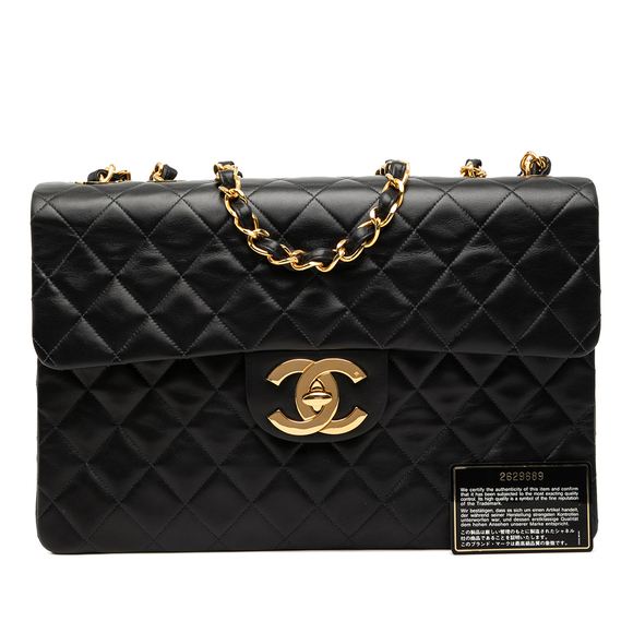 Pre-Loved Chanel Maxi XL Classic Lambskin Single Flap - Picture 8 of 8
